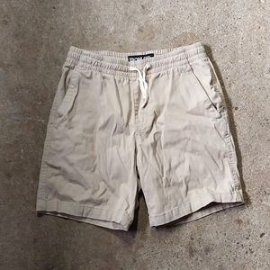 Iron Co. Mens Drawsting Stretch Khaki Shorts Size Small